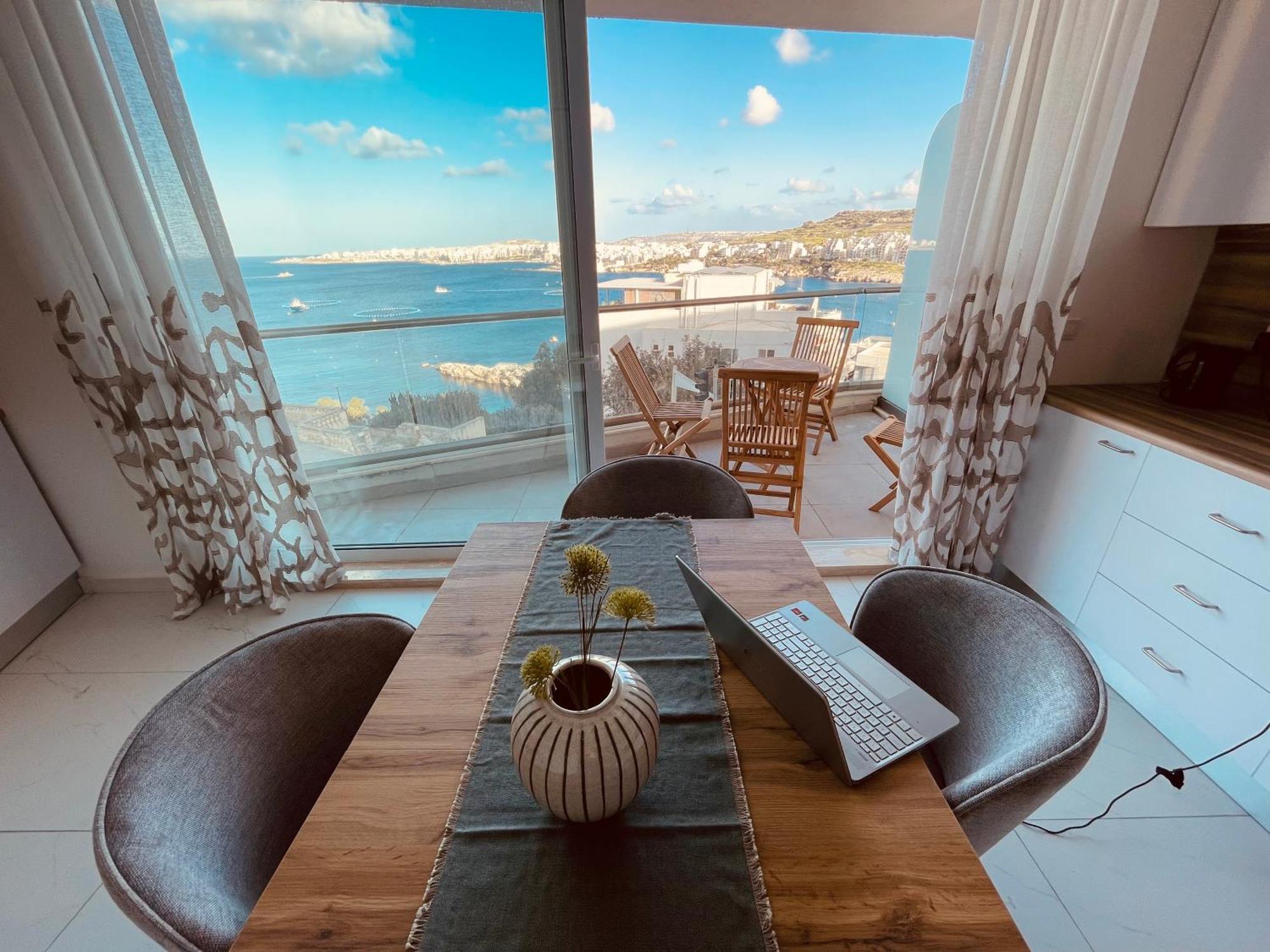 Blu Mar Sea View Apartments San Pawl il-Baħar Eksteriør billede