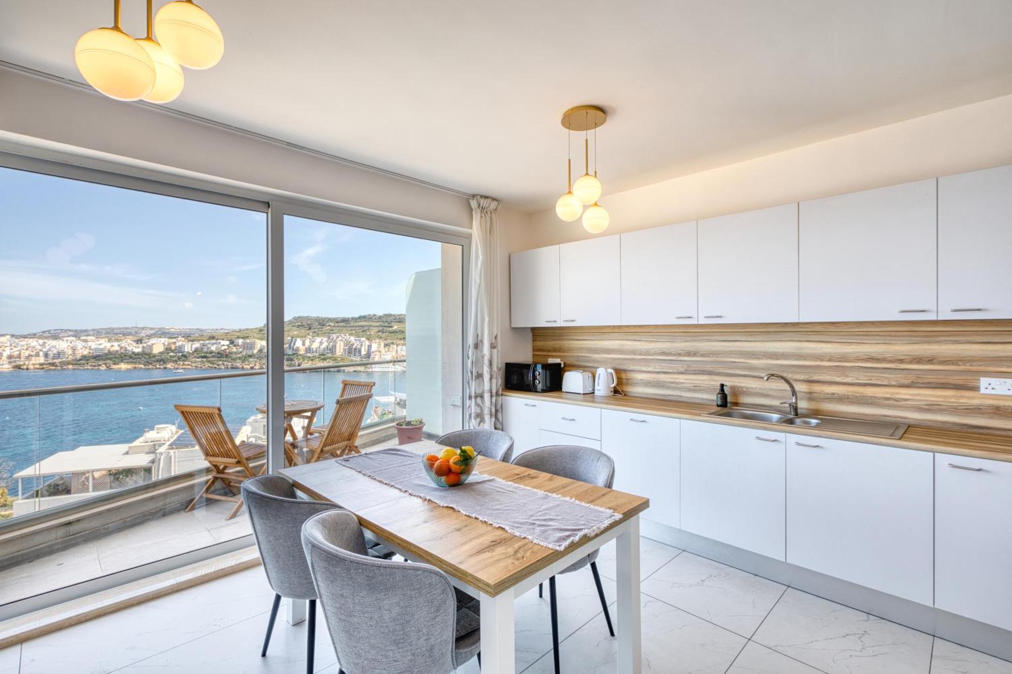 Blu Mar Sea View Apartments San Pawl il-Baħar Eksteriør billede