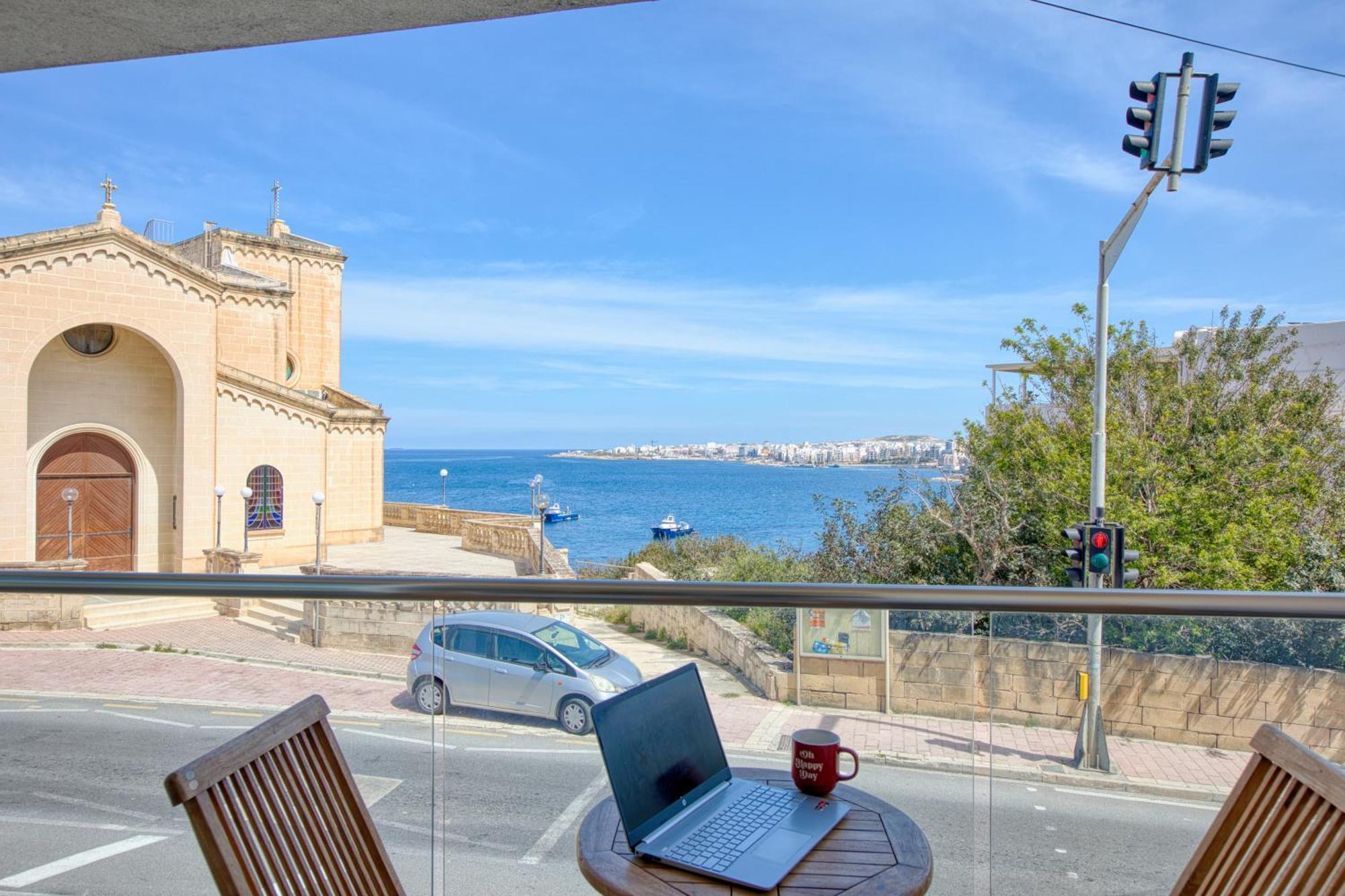 Blu Mar Sea View Apartments San Pawl il-Baħar Eksteriør billede