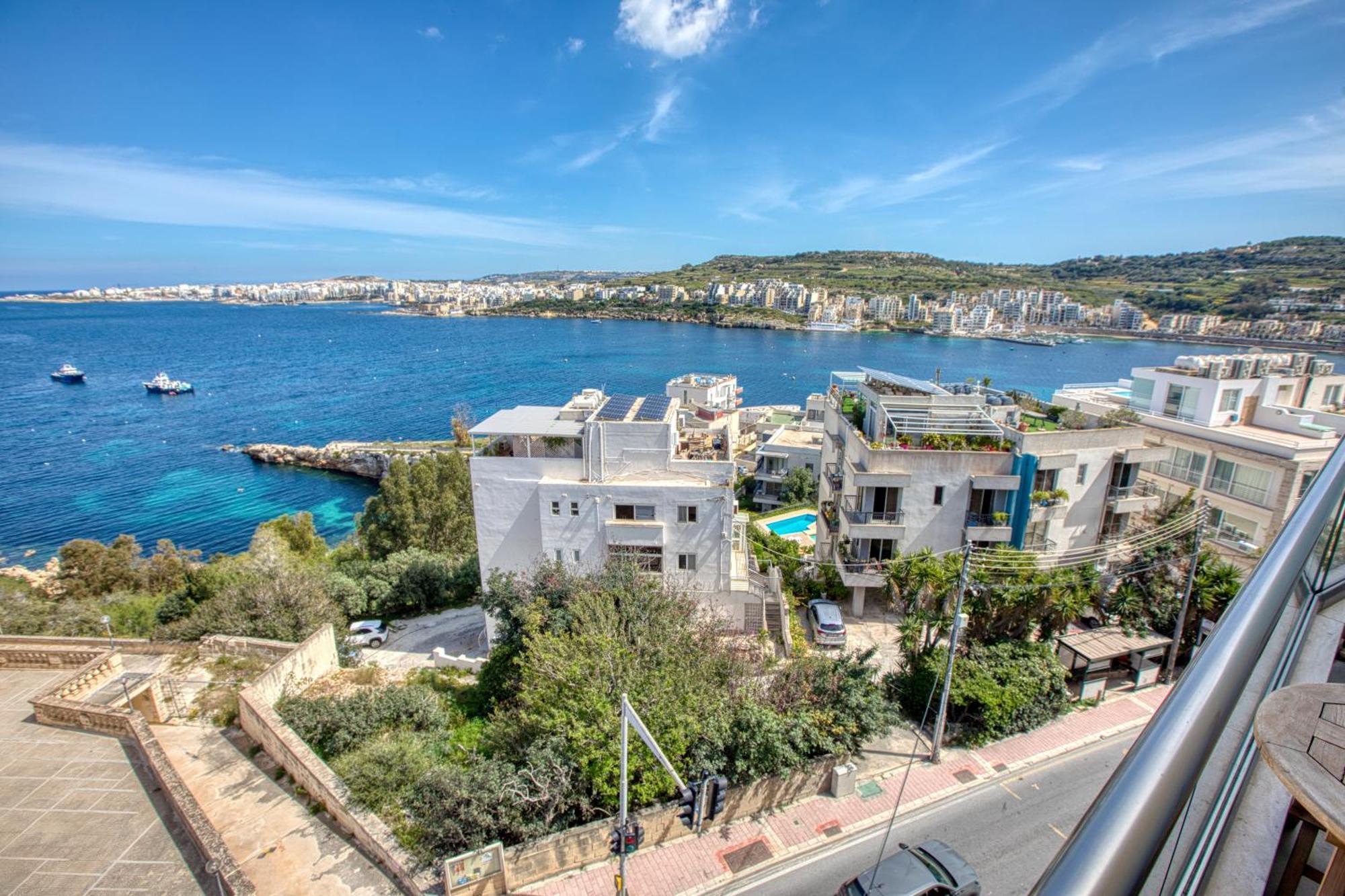 Blu Mar Sea View Apartments San Pawl il-Baħar Eksteriør billede