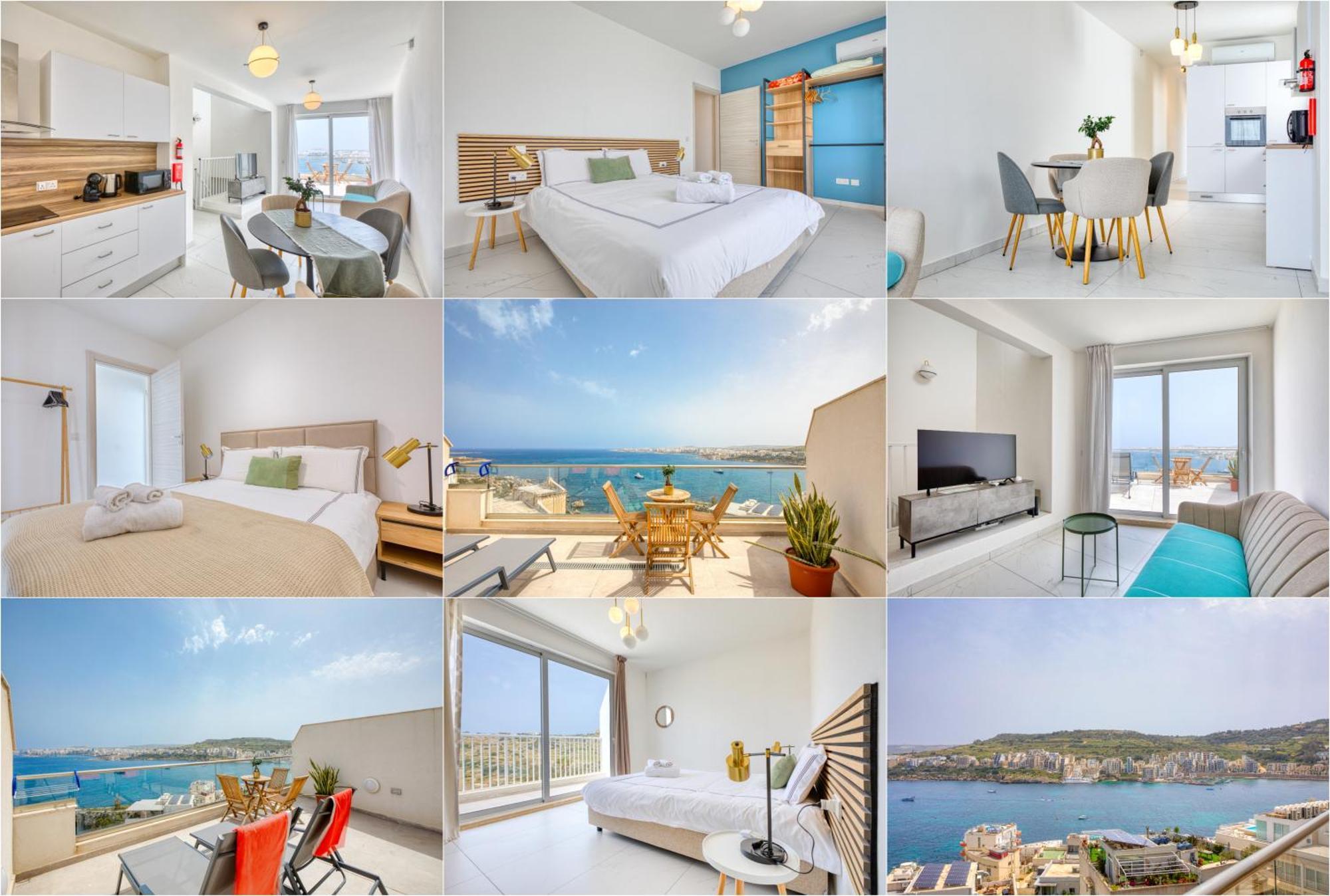 Blu Mar Sea View Apartments San Pawl il-Baħar Eksteriør billede