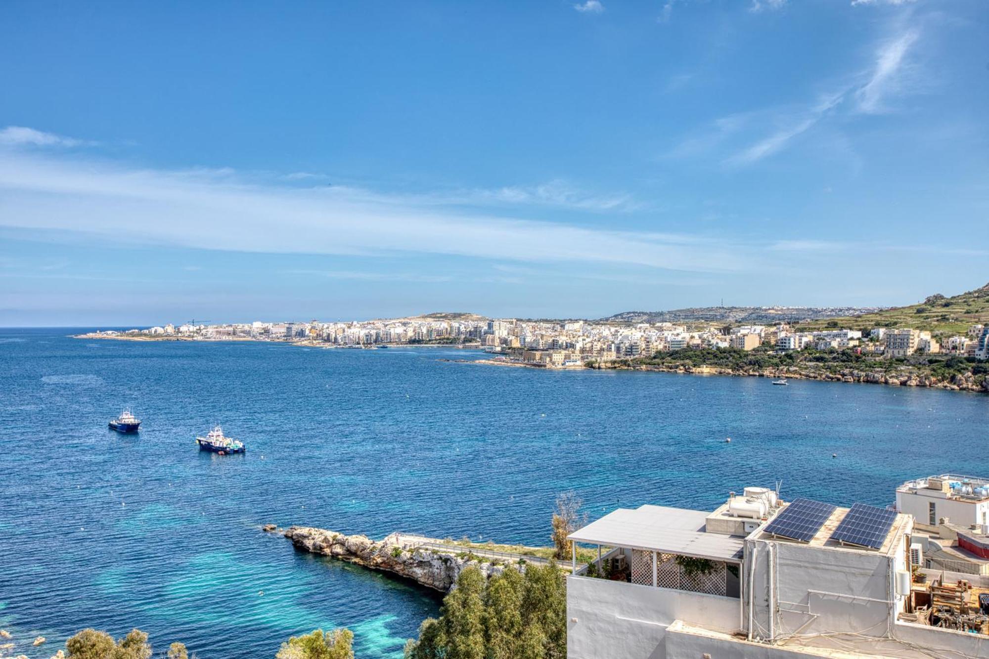 Blu Mar Sea View Apartments San Pawl il-Baħar Eksteriør billede