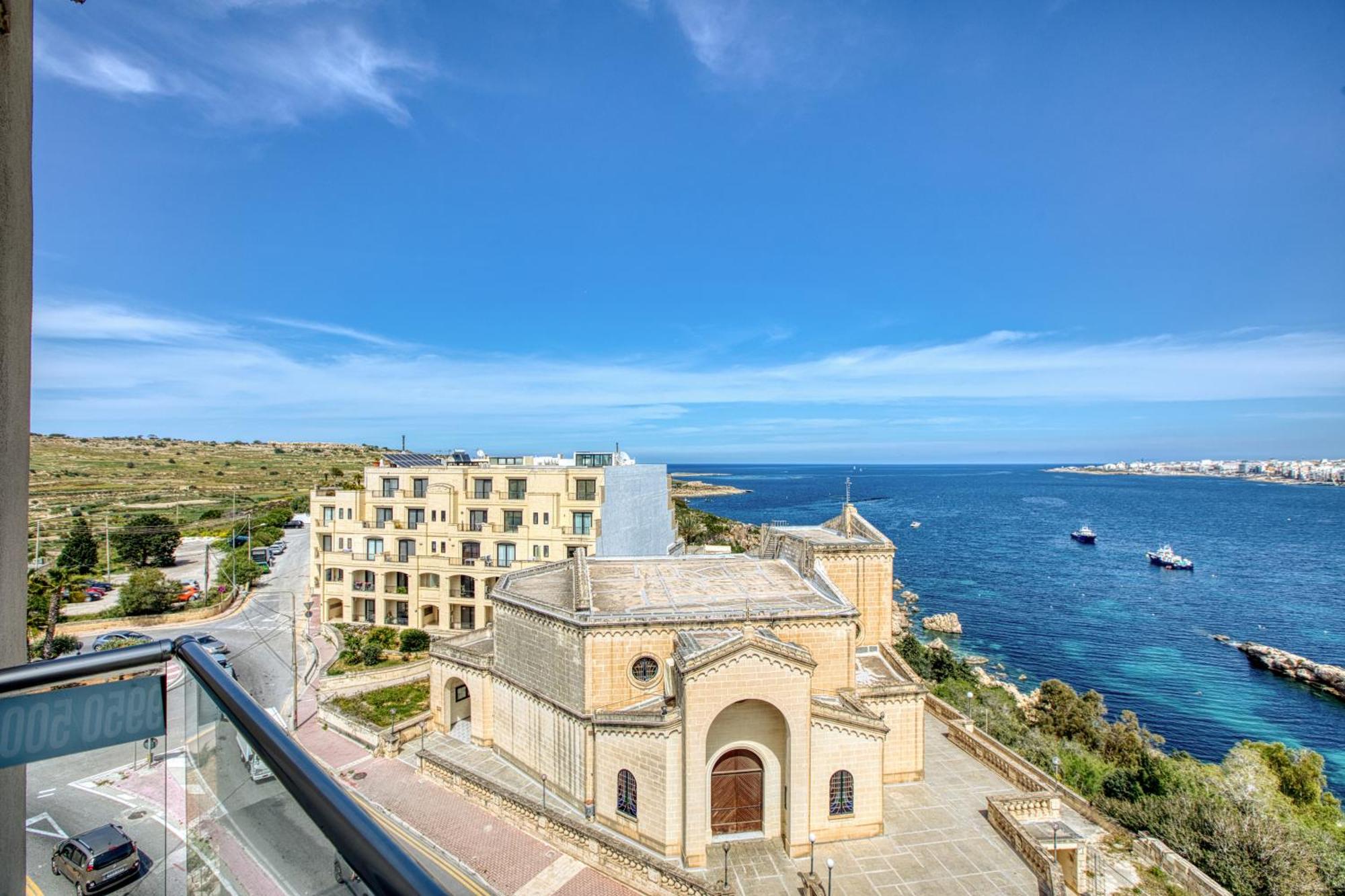 Blu Mar Sea View Apartments San Pawl il-Baħar Eksteriør billede