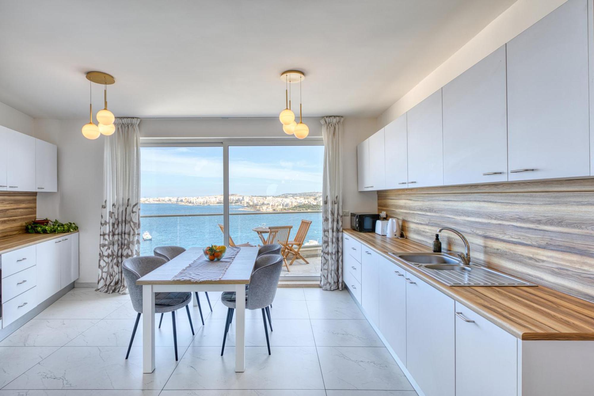 Blu Mar Sea View Apartments San Pawl il-Baħar Eksteriør billede