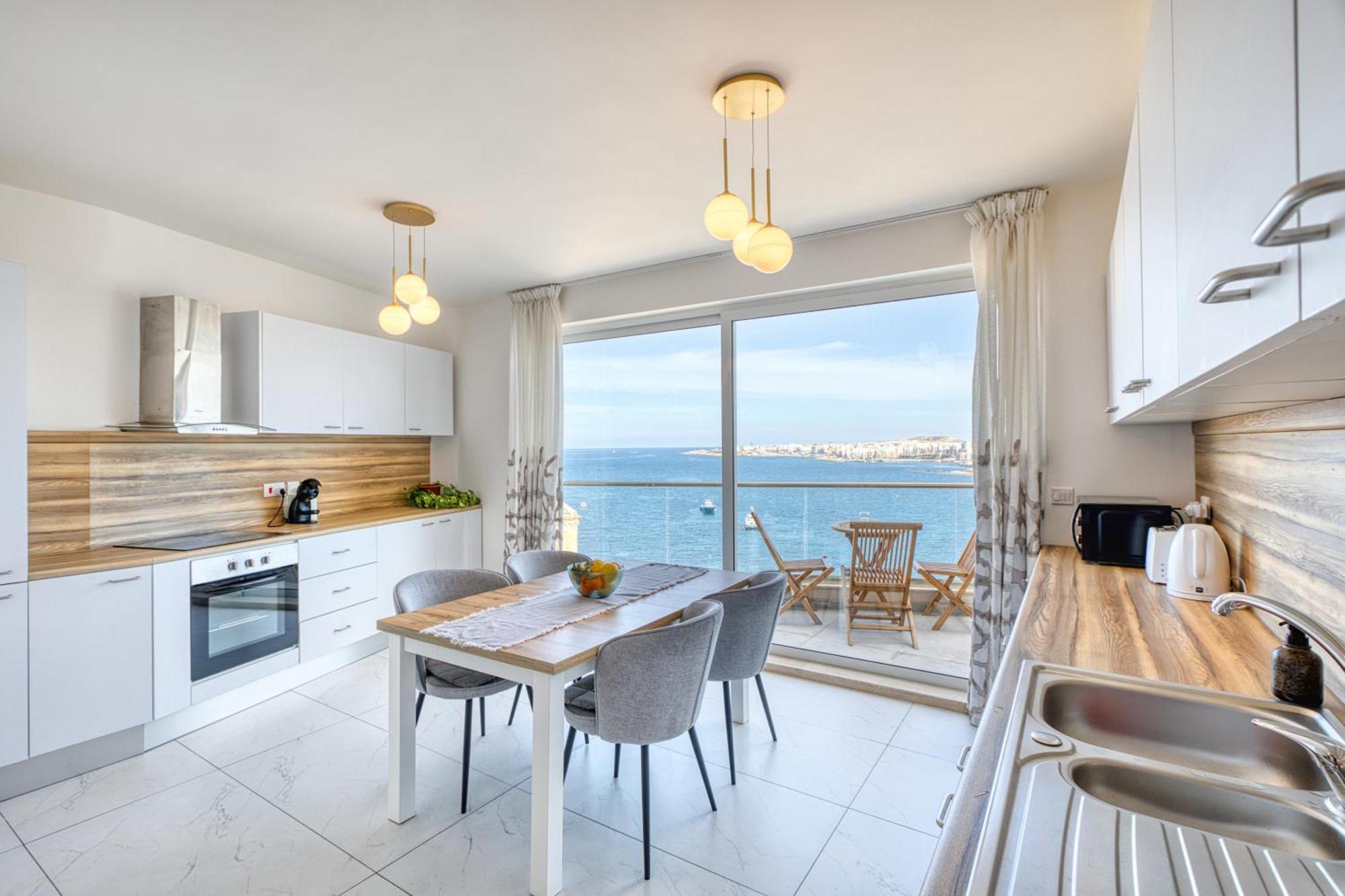 Blu Mar Sea View Apartments San Pawl il-Baħar Eksteriør billede